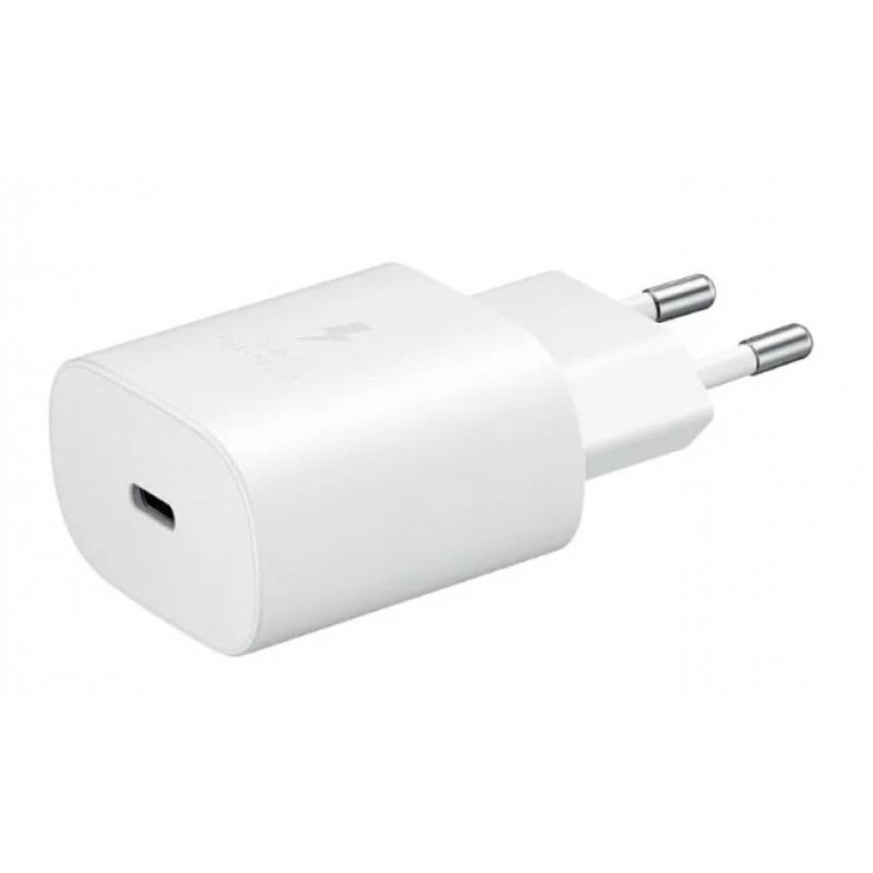 Samsung Adaptador de viaje TA800 con cable USB-C a USB-C, Blanco