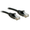 Lindy Cable de parcheo Cat6 U/UTP RJ45, 7,5 m, Negro