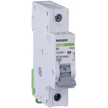 Noark Ex9BN 1P B20 Interruptor automático en miniatura, B, 20 A, 1P, 6 kA (100009)