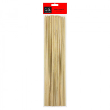 Asi Collection Brochetas de bambú para parrilla 50 uds., 50 cm, Ø4 cm