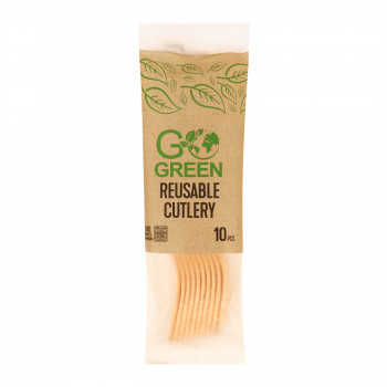 Gogreen Go Green Cucharas reutilizables, 10 uds.