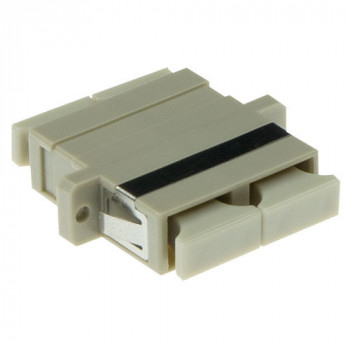 ACT Adaptador de fibra óptica SC/SC dúplex, multimodo OM2, gris (EA1006)
