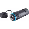 S/CONN Acoplador de cable de red RJ45, Cat6, IP68, versión corta, exterior (08-01048)