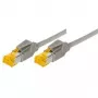 Tecline Cable de red Cat6a S/FTP RJ45, 2 m, gris, LSZH