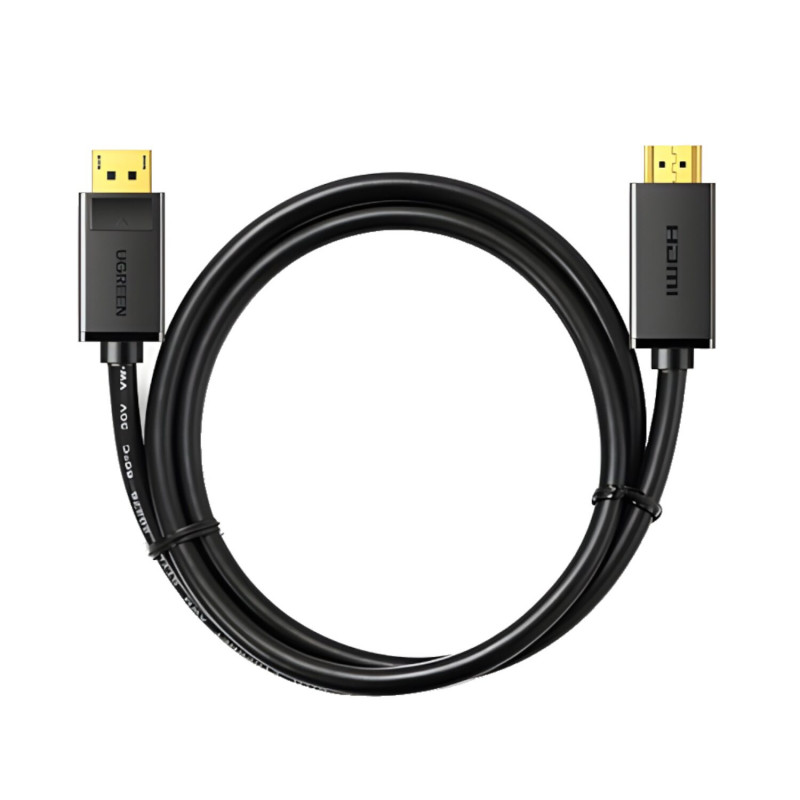 Ugreen Cable DisplayPort a HDMI, 3 m, 4K, negro