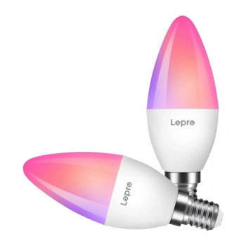 Lepro BC1-EU-2-W Lámpara LED inteligente E14, WLAN, Bluetooth