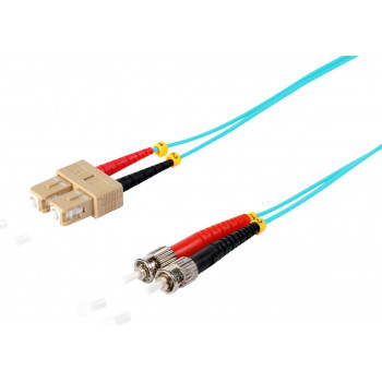 Shiverpeaks cable de parcheo de fibra óptica SC a ST OM3 dúplex, 5 m