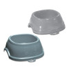 Stefanplast Break 2 comedero para mascotas 0,6 l, 19x19x7 cm, surtido gris/azul
