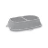Stefanplast Break 13 comedero para mascotas 0,2+0,2 l, 21x13x5 cm, surtido gris/azul