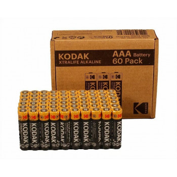 Kodak XTRALIFE pilas alcalinas AAA LR3, pack de 60