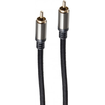 shiverpeaks BS20-40155 Cable de audio RCA, conector RCA macho - conector RCA macho, contactos dorados, 1,5 m, negro