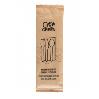 Gogreen Go Green Set de cubiertos de madera (1901049)