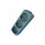 Regleta de enchufes danesa Microconnect de 3 tomas 1,5