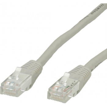 Cable de red Cat6 U/UTP RJ45 Secomp, 5 m, beige