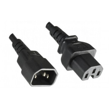 Cable alargador de corriente Mercodan, negro (505080001)