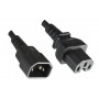 Cable alargador de corriente Mercodan, negro (505080001)