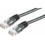 Cable de red Cat6 U/UTP RJ45 Secomp, 1 m, negro