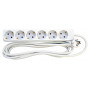 Regleta de enchufes schuko Mercodan con 6 tomas (503800027)