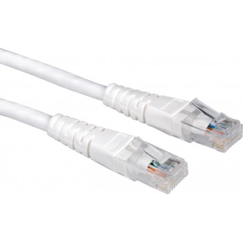 Cable de red Cat6 U/UTP RJ45 Secomp, 0,5 m, blanco