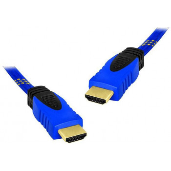 Cable LTC HDMI de alta velocidad, 5 m, 4K, azul