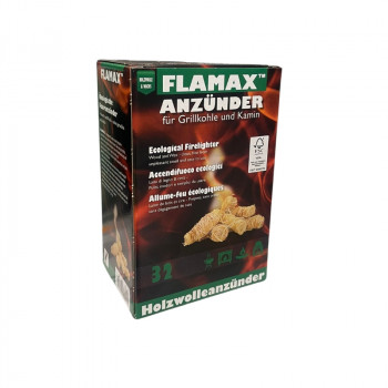 Flamax rollos de encendido ecológicos de virutas de madera, 32 uds. (1318377)