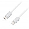 Forcell cable USB USB-C a USB-C, 2 m, 240 W, blanco