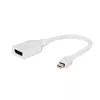 Gembird adaptador Mini DisplayPort a DisplayPort, blanco