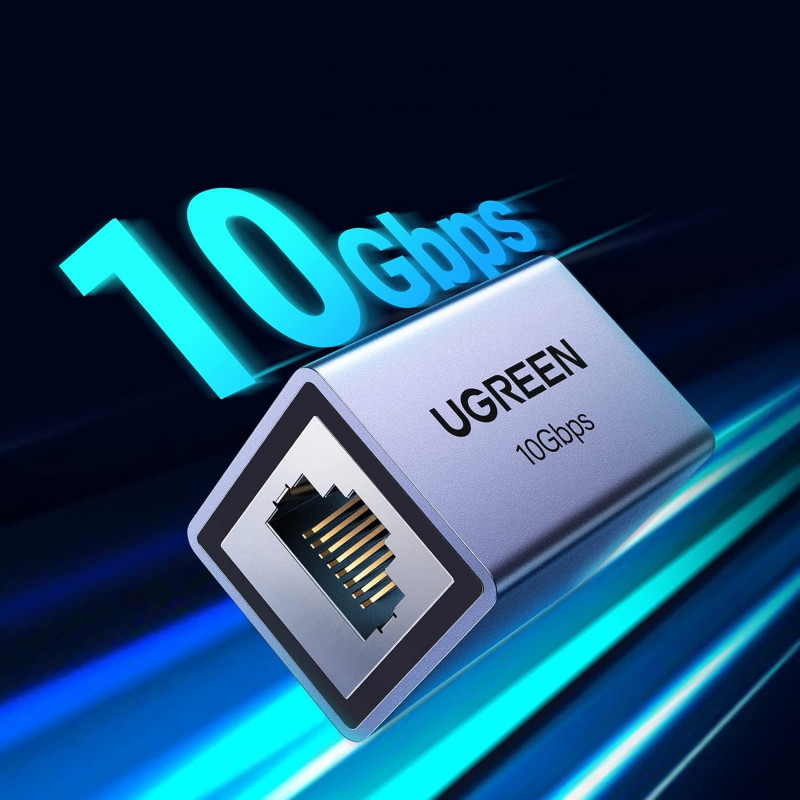 Ugreen NW261 conector hembra de extensión Ethernet RJ45, 10 Gbps (NW261-15117)