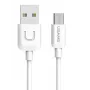 USAMS US-SJ098 cable de datos y carga rápida U-Turn Micro-USB a USB, 2 A, 1 m, blanco