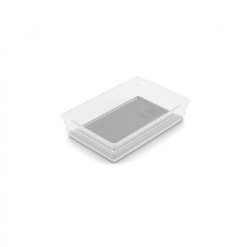 Caja organizadora KIS Sistemo Organizer 7 22,5 x 15,5 x 5 cm transparente/gris claro
