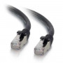 Cable de red S/FTP Cat6a RJ45 Mercodan, 1 m, negro