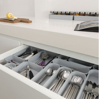 Caja de almacenamiento Infinity Recycled L Curver 30x8x5 cm, gris