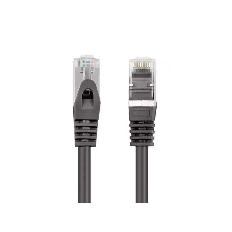 Lanberg cable de red Cat6 F/UTP RJ45, 0,5 m, negro