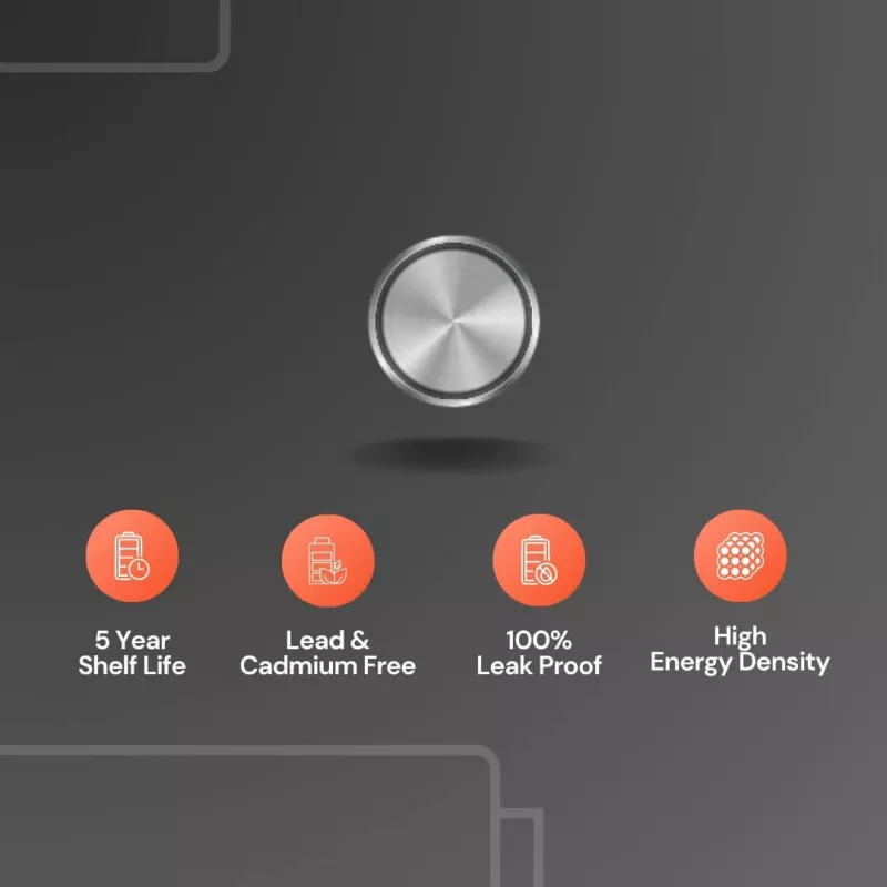Uniross A675 pilas de botón para audífonos 540mAh, 6 uds.