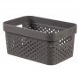 Curver Infinity Recycled caja 4,5 l, 27x19x12 cm, gris oscuro