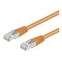 Goobay Cat5e F/UTP cable de red RJ45, 1 m, naranja