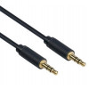 Mercodan Pro minijack 0,5 m, cable de audio Ultra Soft