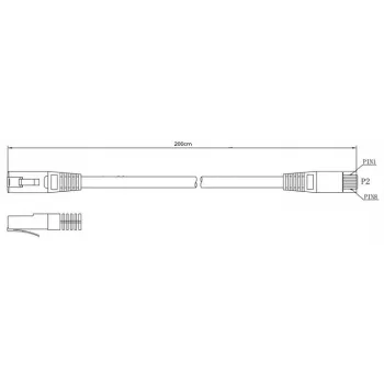 Lanberg Cat6 F/UTP cable de red RJ45, 2 m, blanco