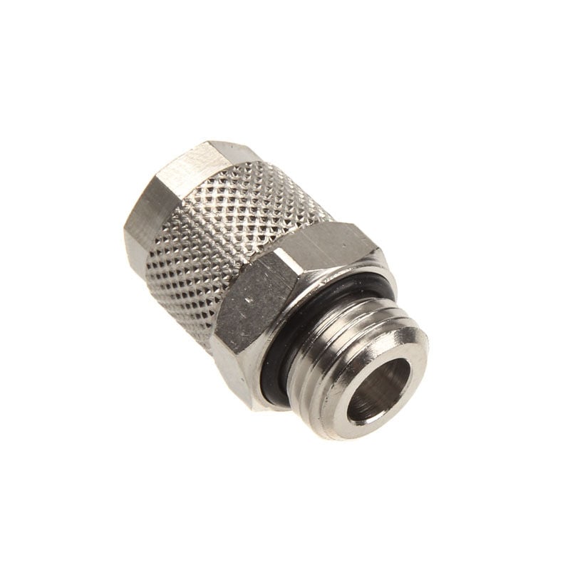 Conector recto Innovatek G1/4 pulgadas hembra a 10/8 mm - plateado