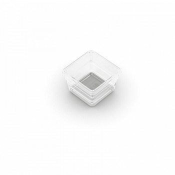 Organizador KIS Box Sistemo 1 7,5 x 7,5 x 5 cm transparente/gris claro