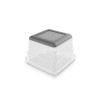 Organizador KIS Box Sistemo 1 7,5 x 7,5 x 5 cm transparente/gris claro