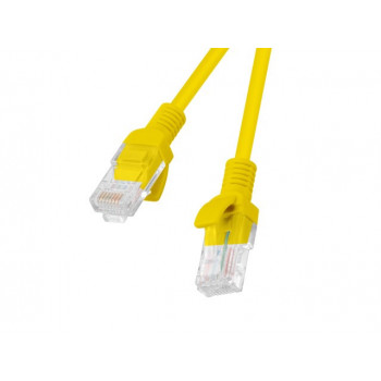 Cable de red Cat6 U/UTP RJ45 Lanberg, 0,5 m, amarillo