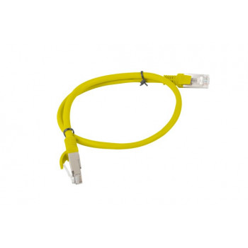 Cable de red Cat6 U/UTP RJ45 Lanberg, 0,5 m, amarillo