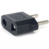 Adaptador de enchufe iLike CNUS EE. UU. / CN 2 polos a euro 2 polos negro
