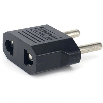 Adaptador de enchufe iLike CNUS EE. UU. / CN 2 polos a euro 2 polos negro