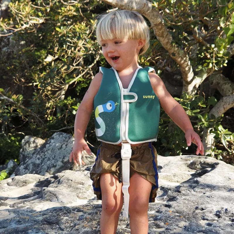 Sunnylife chaleco salvavidas para niños (1-2 años) – Into the Jungle
