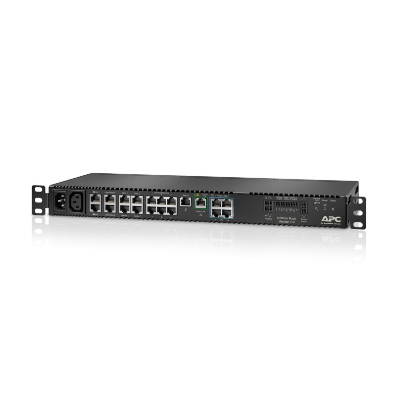 Monitor de rack APC NetBotz 750 dispositivo de monitorización ambiental 1GbE 1U montaje en rack