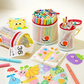 Rotulador acrílico líquido mideer con punta pincel – 60 colores en tubo