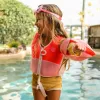 Chaleco salvavidas Sunnylife (2-3 años) – Melody the Mermaid Neon Strawberry