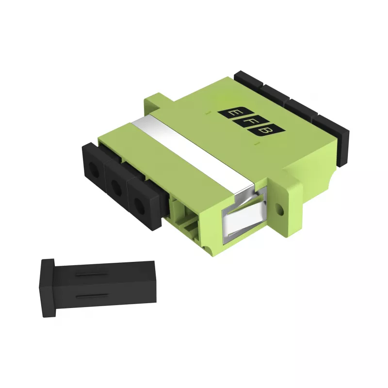 Acoplador EFB Elektronik LC Quad OM5, verde lima (53335.1OM5)
